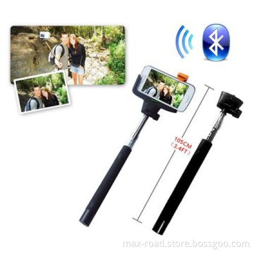 Bluetooth remote shutter selfie stick with cellphone holderNew